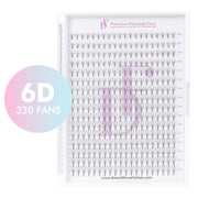 WHOLESALE 6D Pointy Base Premade Volume Fans 0.07mm - DreamFlowerLashes®
