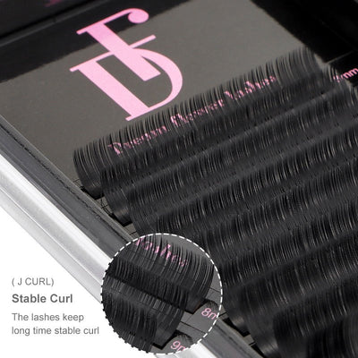 WHOLESALE B/J/L/LC/LD Curl Cashmere Volume Lashes Regular Individual Lash Extensions - DreamFlowerLashes®