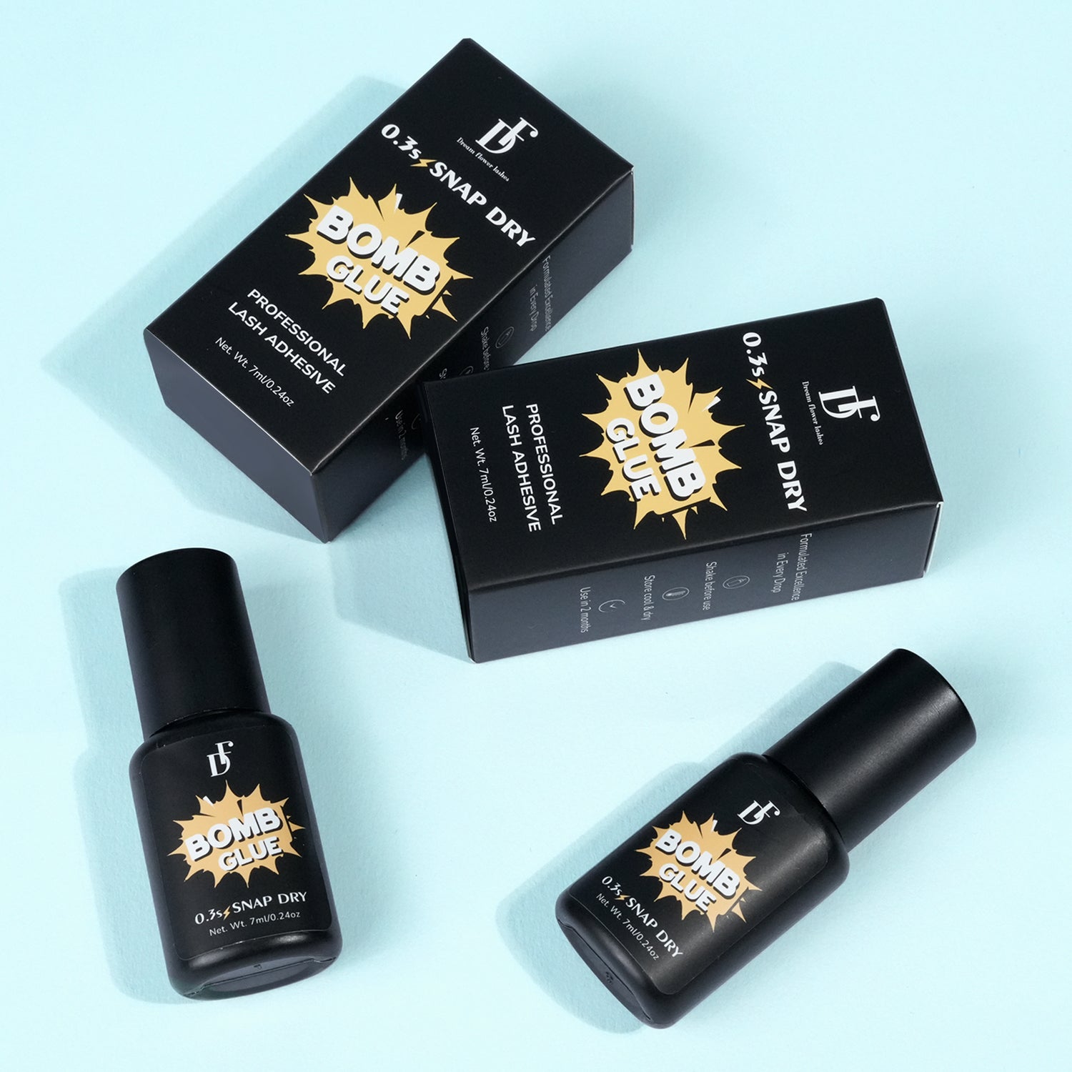 WHOLESALE Bomb Glue - 1s Fast Drying Extremely Strong Lash Adhesive - DreamFlowerLashes®