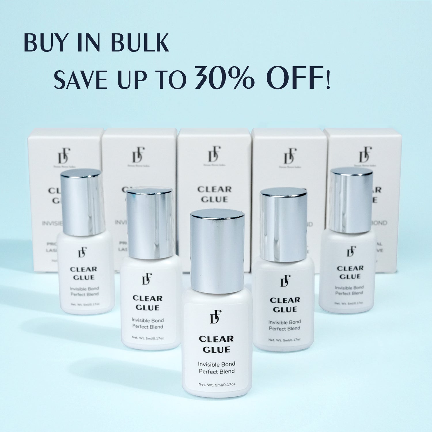 WHOLESALE Clear Glue for Eyelash Extensions 0.5s Fast Drying - DreamFlowerLashes®