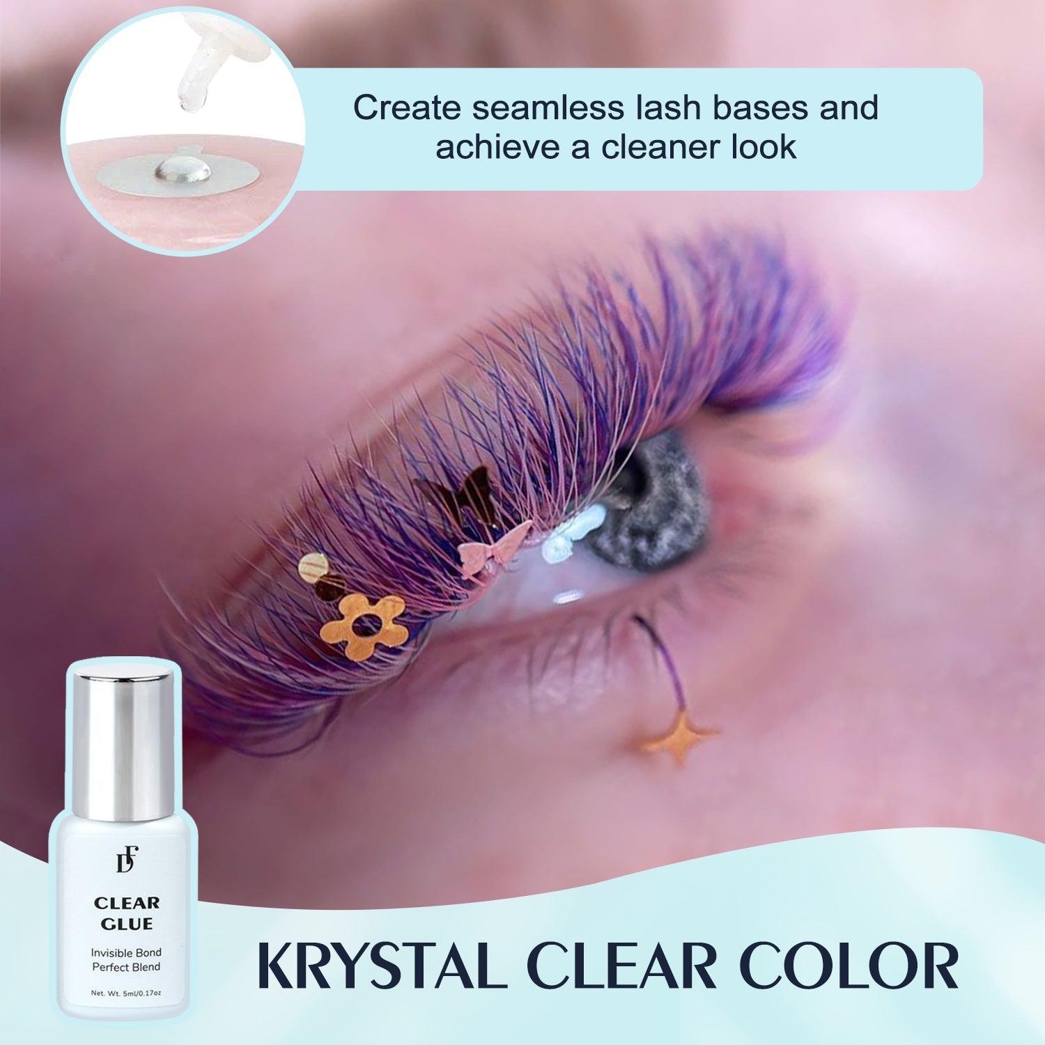WHOLESALE Clear Glue for Eyelash Extensions 0.5s Fast Drying - DreamFlowerLashes®