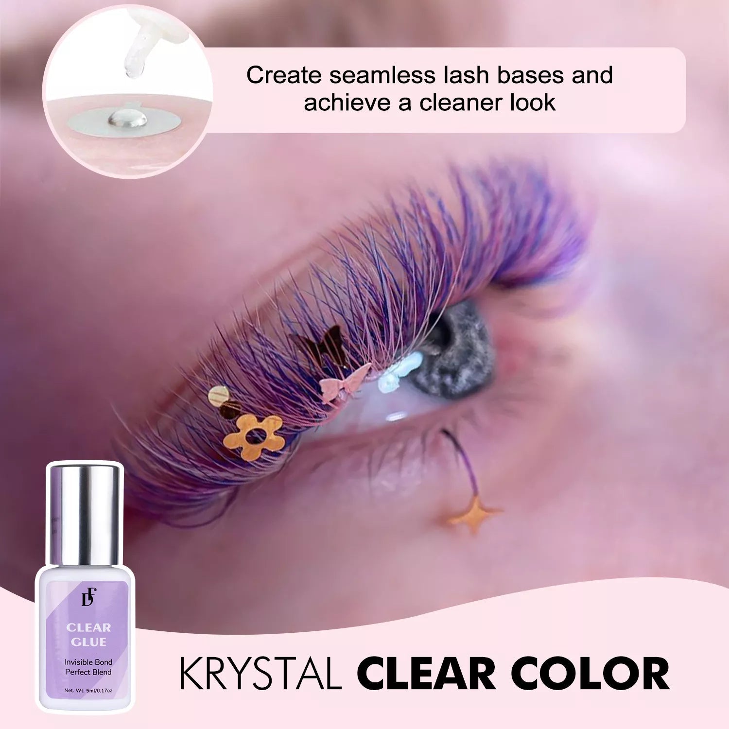 WHOLESALE Clear Glue for Eyelash Extensions 0.5s Fast Drying - DreamFlowerLashes®