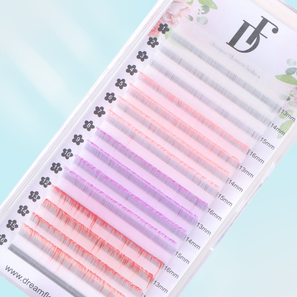 WHOLESALE Colored Individual Eyelash Extensions 0.05mm - DreamFlowerLashes®