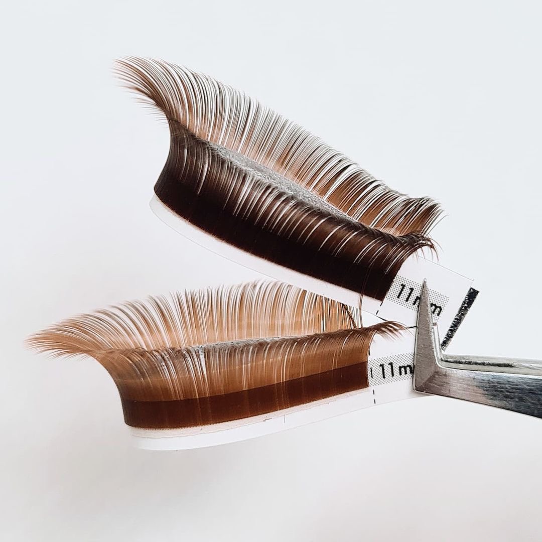 WHOLESALE Dark Brown Colored Lashes Faux Mink - DreamFlowerLashes®