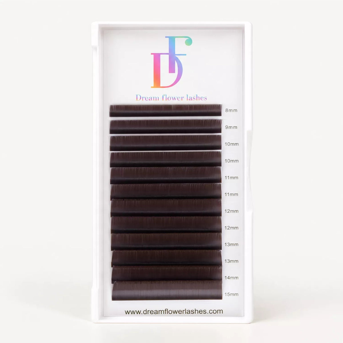 WHOLESALE Dark Brown Eyelash Extensions 0.07mm - DreamFlowerLashes®