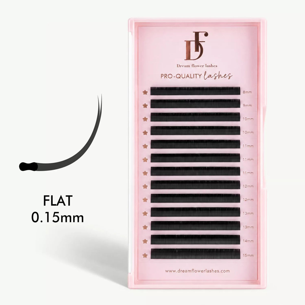 WHOLESALE Ellipse Cashmere Flat Lashes 0.15mm - DreamFlowerLashes®