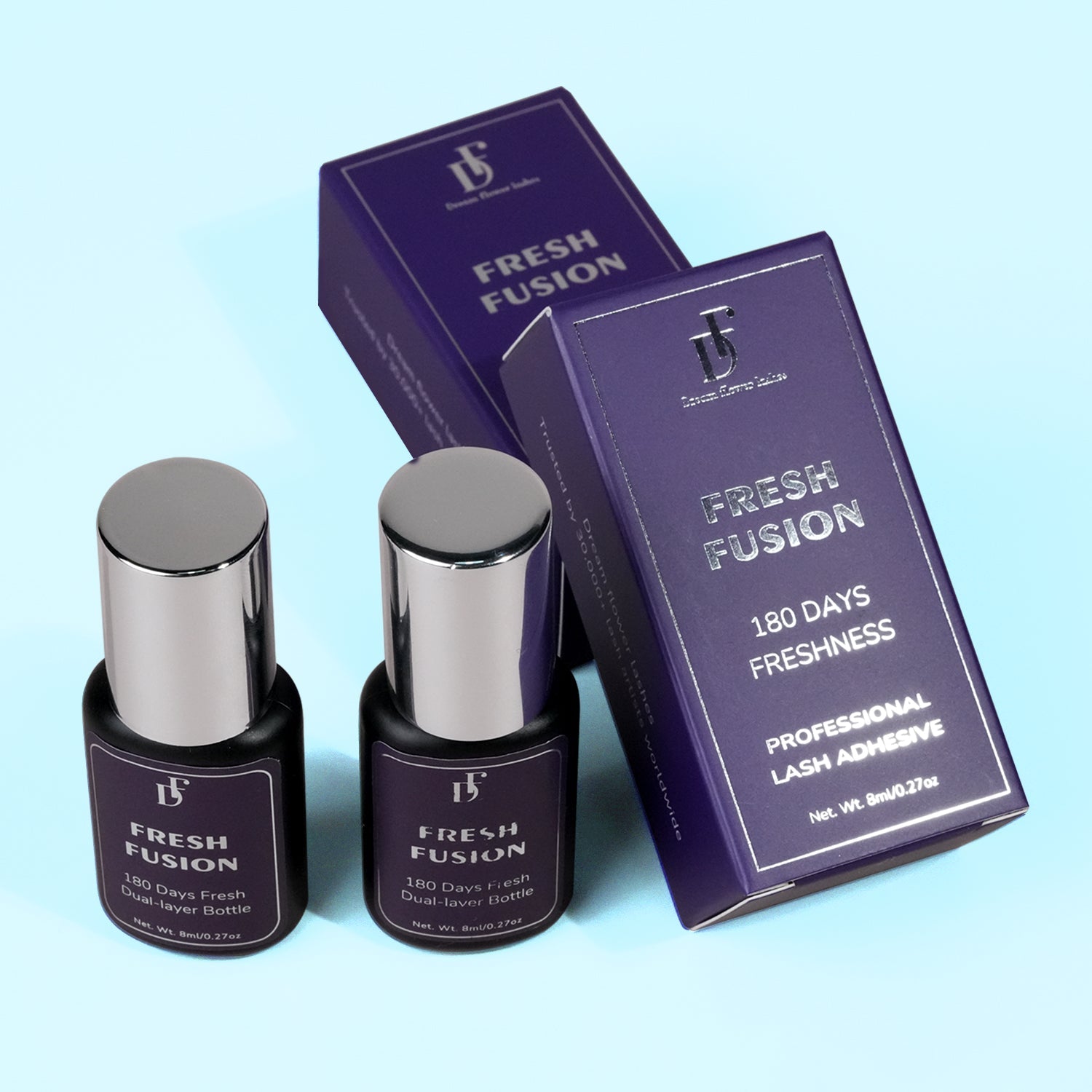 WHOLESALE Fresh Fusion Lash Adhesive 0.1s Ultra Fast Drying Lash Glue 8ML - DreamFlowerLashes®