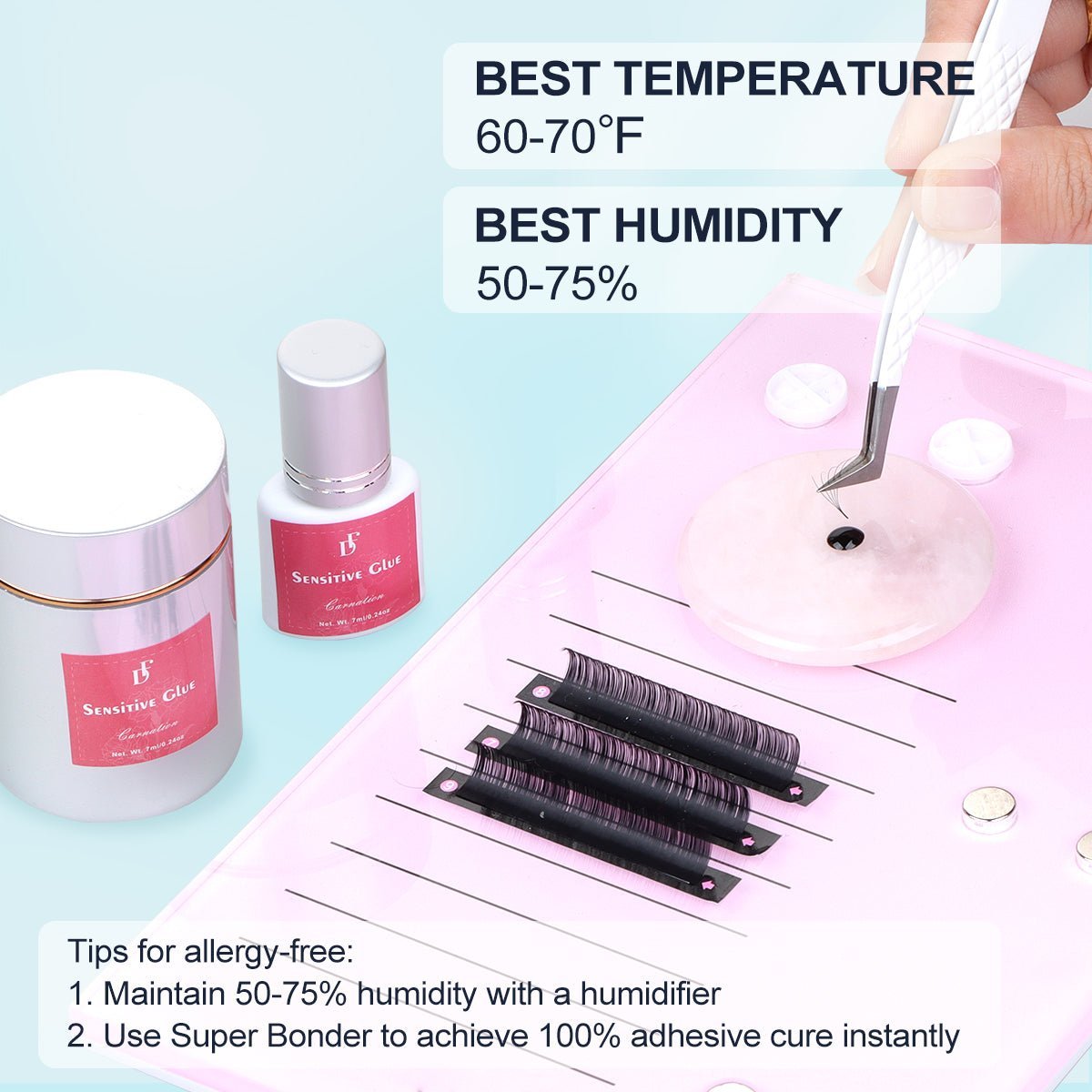 WHOLESALE Japan Low Irritation Lash Glue for Eyelash Extension - DreamFlowerLashes®