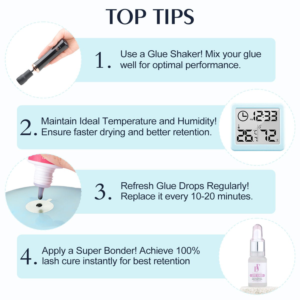 WHOLESALE Japan Low Irritation Lash Glue for Eyelash Extension - DreamFlowerLashes®