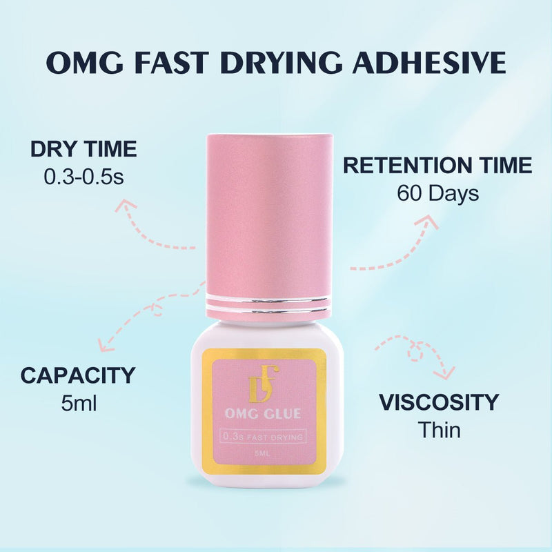 WHOLESALE OMG Glue - Ultimate Fast Drying Adhesive for Lash Extensions - DreamFlowerLashes®