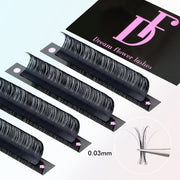 WHOLESALE Volume Lashes 0.03mm Regular Individual Lash Extensions - DreamFlowerLashes®