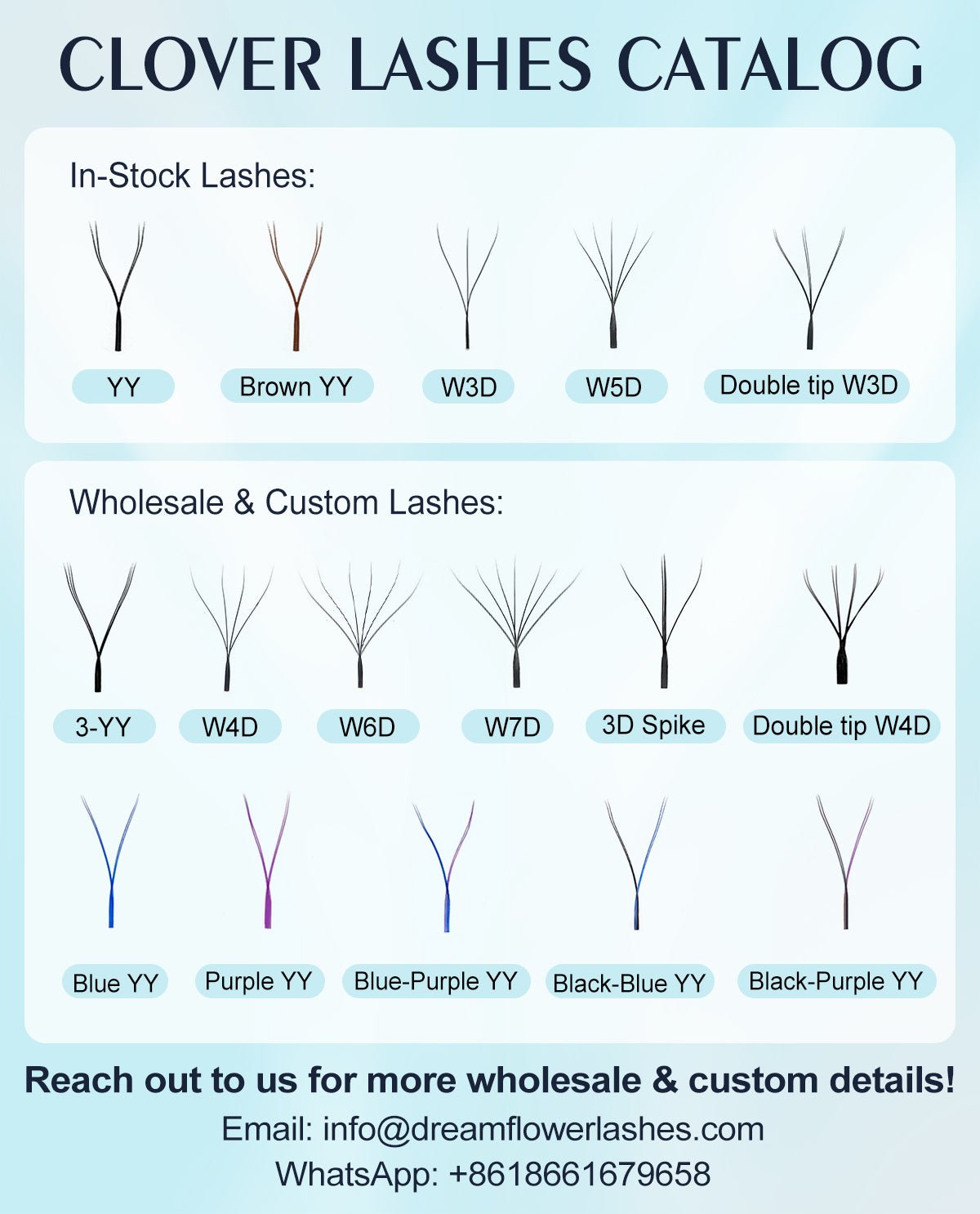 YY Shape Lash Extensions 0.07mm - DreamFlowerLashes®