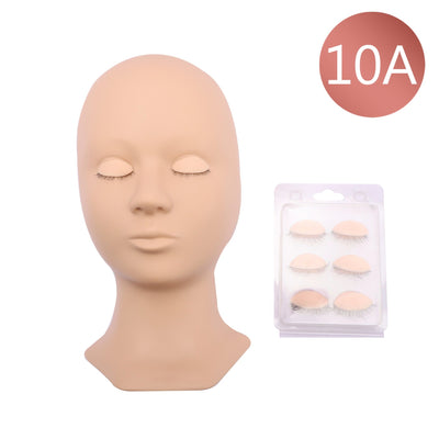 10A Advanced Mannequin Head For Practice Eyelashes Extension - dreamflowerlashes