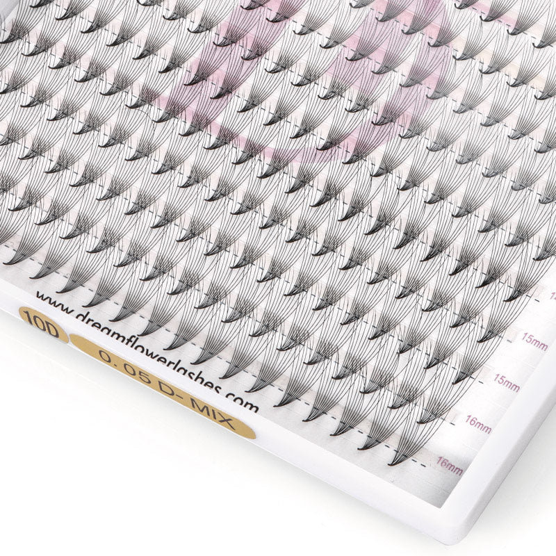 10D Large Tray 320 Fans Pointy Base Premade Volume Fans - Dreamflowerlashes®