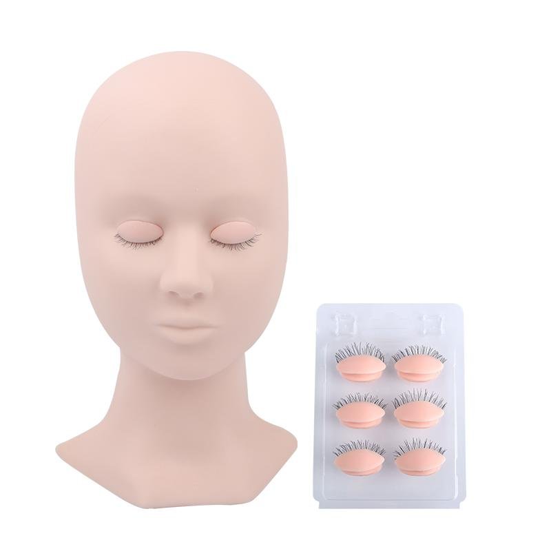 3 Sets Wholesale 10A Advanced Mannequin Head For Practice Eyelashes Extension - dreamflowerlashes