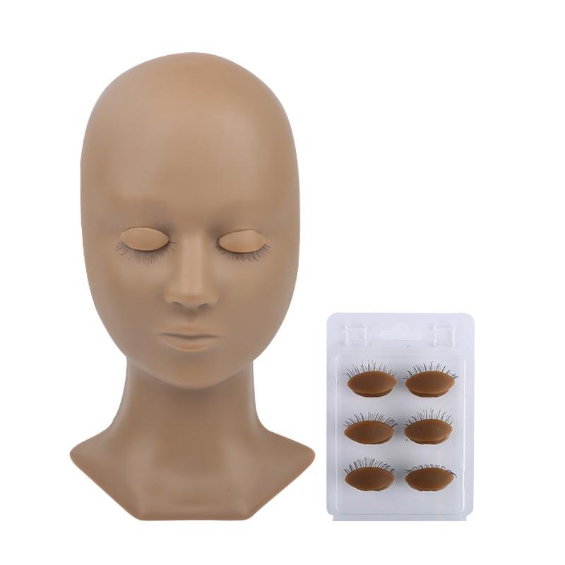 3 Sets Wholesale 10A Advanced Mannequin Head For Practice Eyelashes Extension - dreamflowerlashes
