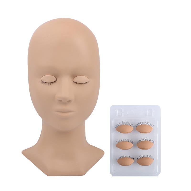 3 Sets Wholesale 10A Advanced Mannequin Head For Practice Eyelashes Extension - dreamflowerlashes