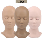 3 Sets Wholesale 10A Advanced Mannequin Head For Practice Eyelashes Extension - dreamflowerlashes