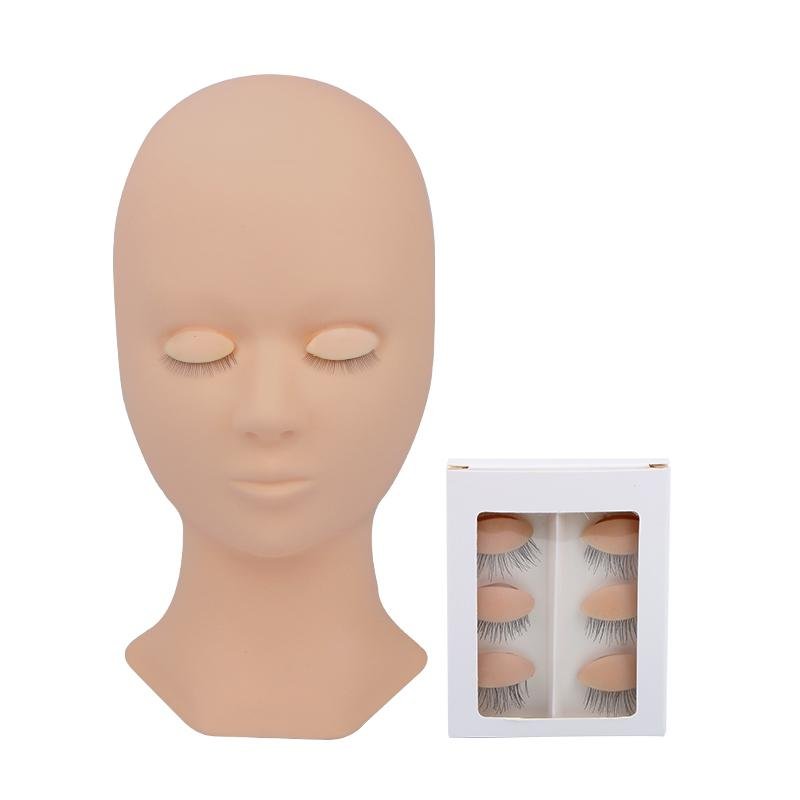 3 Sets Wholesale 9A Training Mannequin Head For Practice Eyelashes Extension - dreamflowerlashes