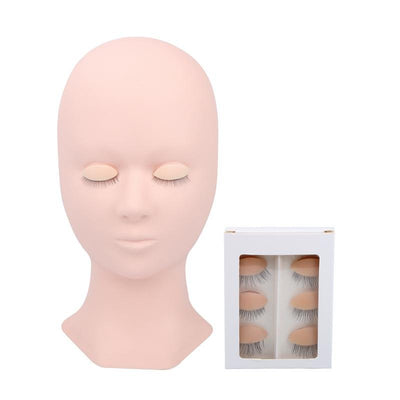 3 Sets Wholesale 9A Training Mannequin Head For Practice Eyelashes Extension - dreamflowerlashes
