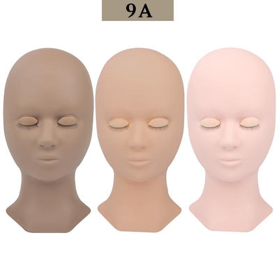 3 Sets Wholesale 9A Training Mannequin Head For Practice Eyelashes Extension - dreamflowerlashes
