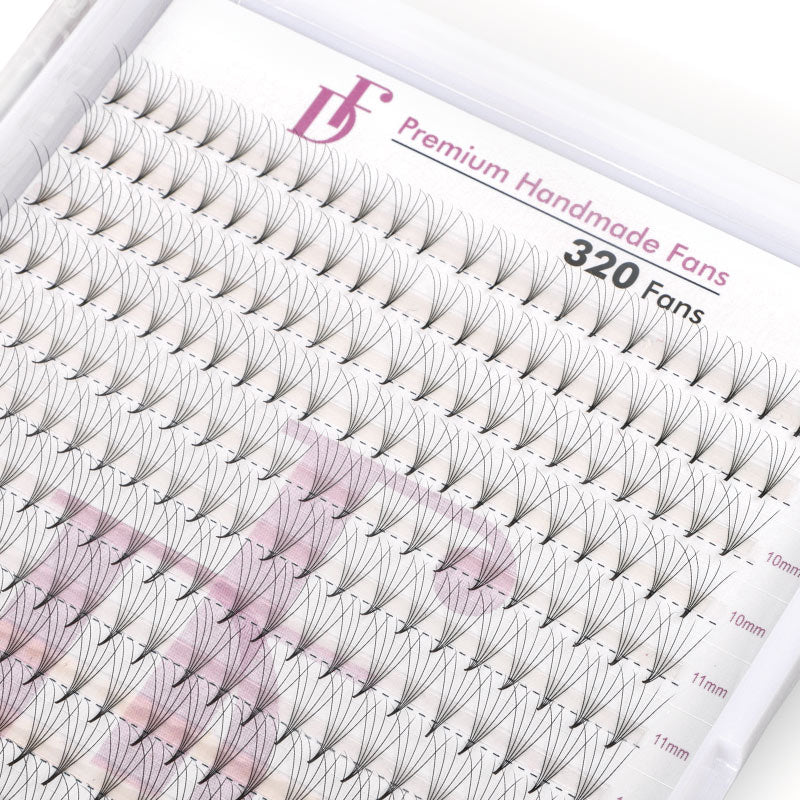 5D Large Tray 320 Fans Pointy Base Premade Volume Fans - Dreamflowerlashes®