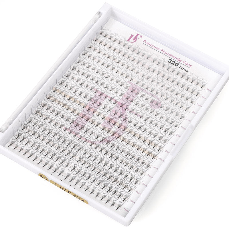 5D Large Tray 320 Fans Pointy Base Premade Volume Fans - Dreamflowerlashes®