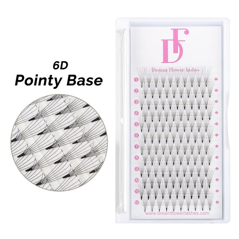 6D Pointy Base 0.07mm Premade Volume Fans - Dreamflowerlashes®