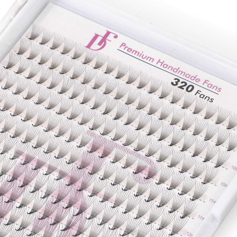 8D Large Tray 320 Fans 0.05mm Pointy Base Premade Volume Fans - DreamFlowerLashes®