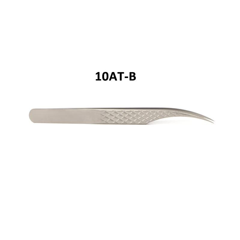 Clearance Sale-10A Sliver B Style Titanium Alloy Angled Isolation Tweezers For Eyelash Extension - DreamFlowerLashes®
