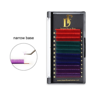 Clearance Sale-Colorful Volume Lash Extensions 0.07mm Self Fanning Lashes - DreamFlowerLashes®