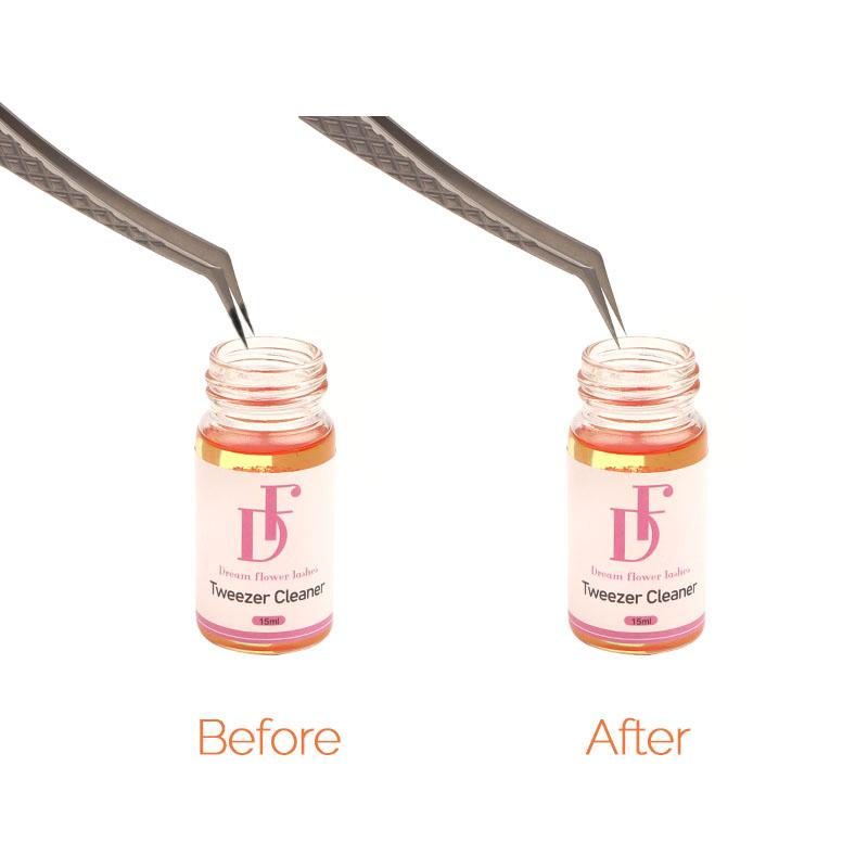 Eyelash Extension Tweezers Cleaner With Glue Remover Liquid - Dreamflowerlashes®