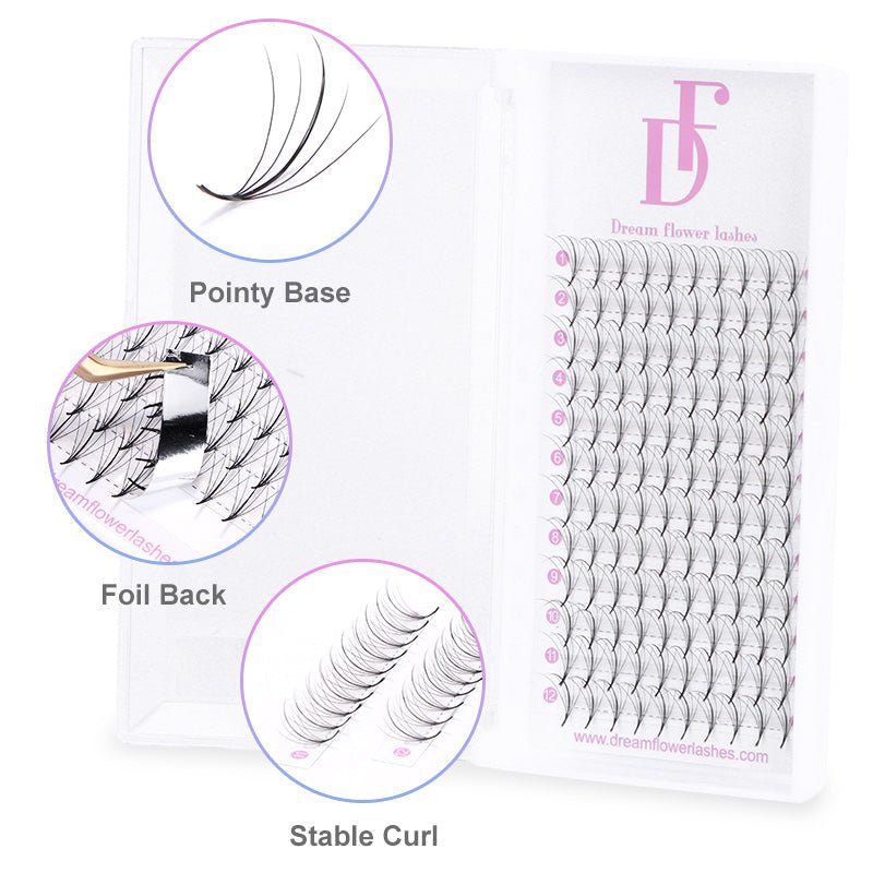 Favor-5D Wispy Premade Fans - DreamFlowerLashes®