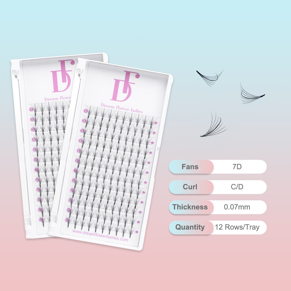 Favor-7D Wispy Premade Fans - DreamFlowerLashes®