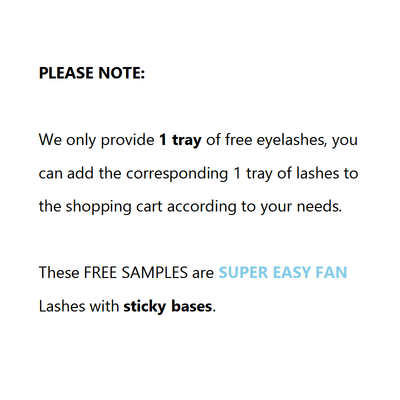Free Samples for New Customers - Super Easy Fan Lashes (ONLY 1 TRAY) - DreamFlowerLashes®