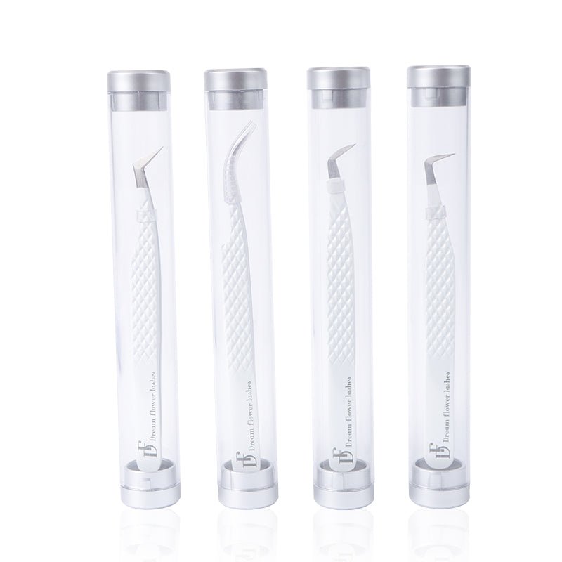 FT-B Fiber Tip White Mega Volume Tweezers - DreamFlowerLashes®