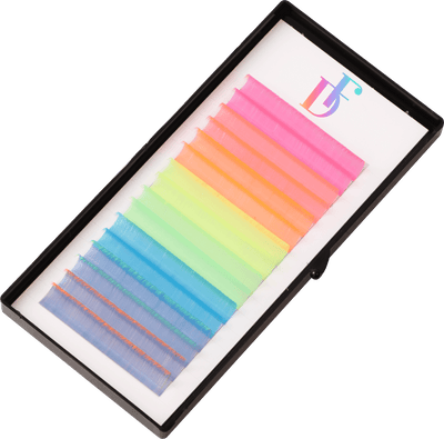 Hot Neon UV Color Eyelash Extension 0.07mm 16 Rows - Dreamflowerlashes®