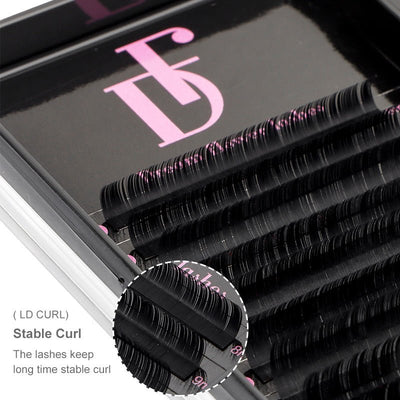 L/LC/LD CURLS Classic Eyelash Extension Mixed Lengh - Dreamflowerlashes®