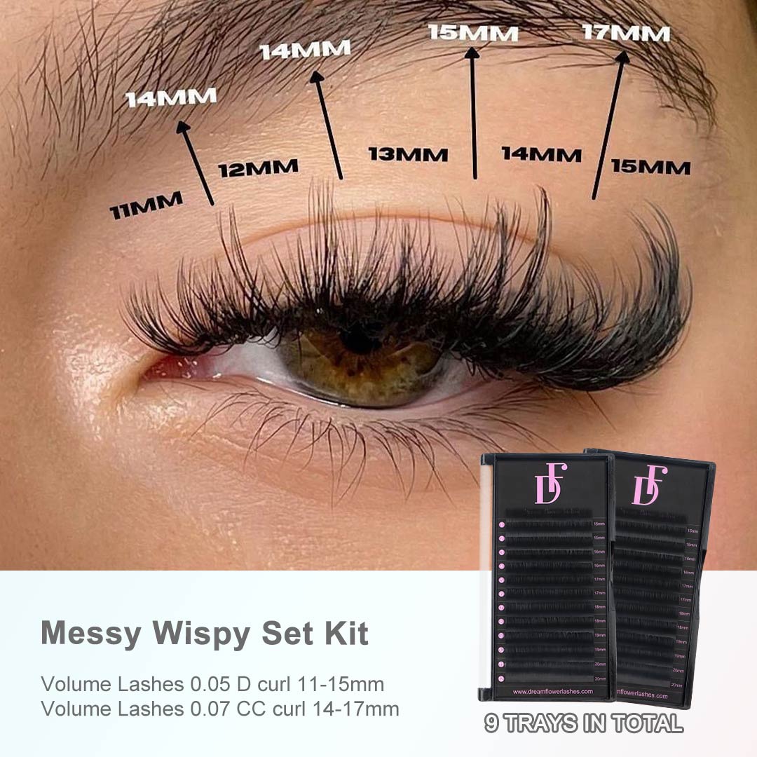 Messy Wispy Set Kit - DreamFlowerLashes®