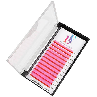 Pink Faux Mink Colored Lashes 0.07mm - Dreamflowerlashes®