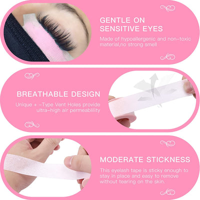 Pink Sensitive Silicone Gel Eyelash Tape - Dreamflowerlashes®
