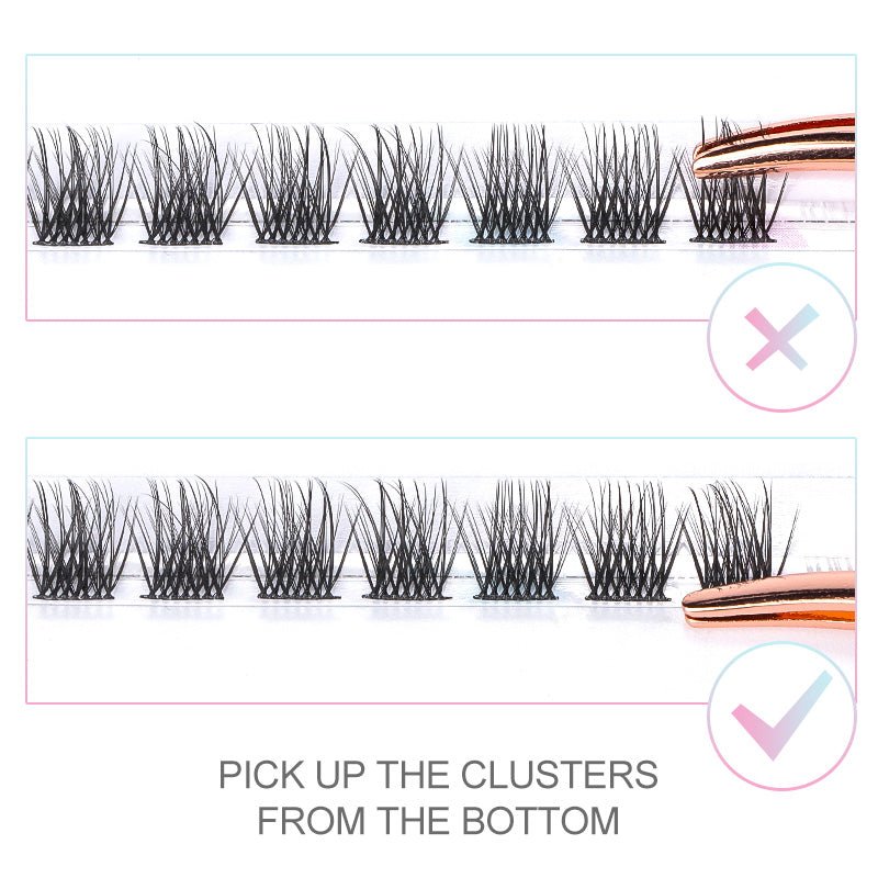 Pro DIY Lash Extensions 144 PCS Cluster Lashes-Rose 2 - DreamFlowerLashes®