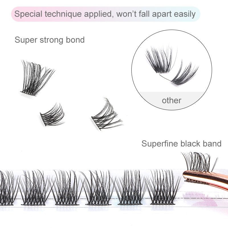 Pro DIY Lash Extensions 144 PCS Cluster Lashes-Rose 2 - DreamFlowerLashes®