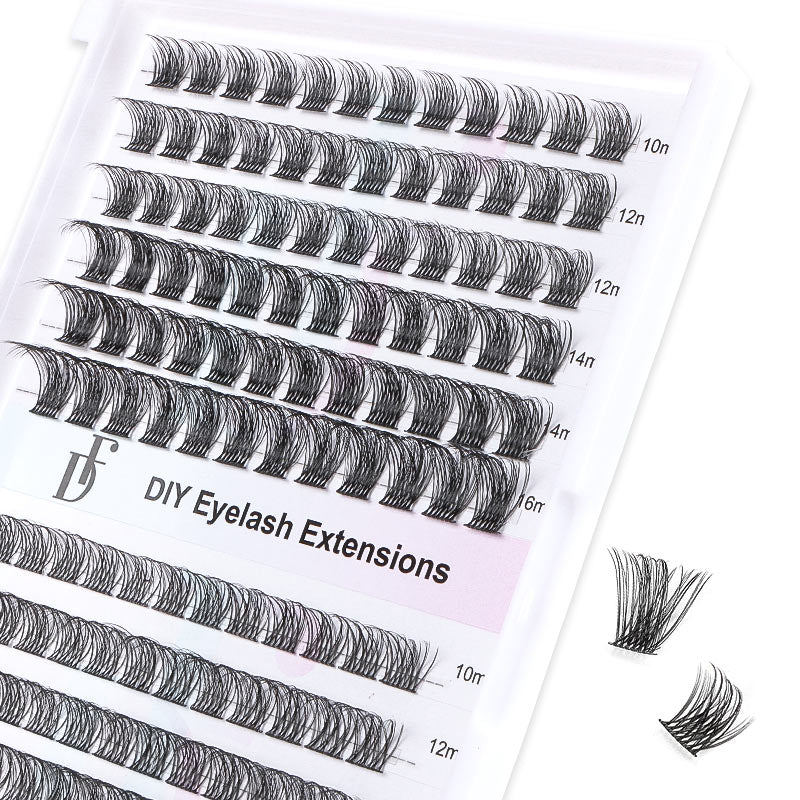 Pro DIY Lash Extensions 144 PCS Cluster Lashes-Rose 2 - DreamFlowerLashes®