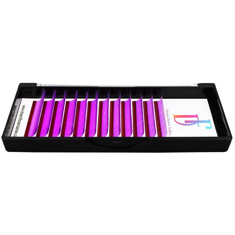 Purple Faux Mink Colored Lashes 0.07mm - Dreamflowerlashes®