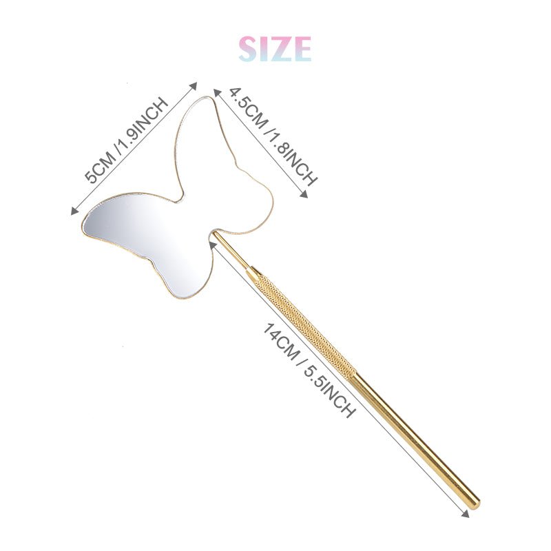 Stainless Steel Butterfly Mirror for Lash Extensions - DreamFlowerLashes®