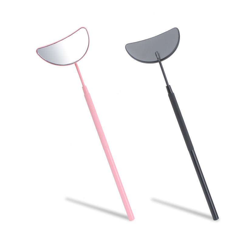 Stainless Steel Half Moon Mirror for Lash Extensions - DreamFlowerLashes®