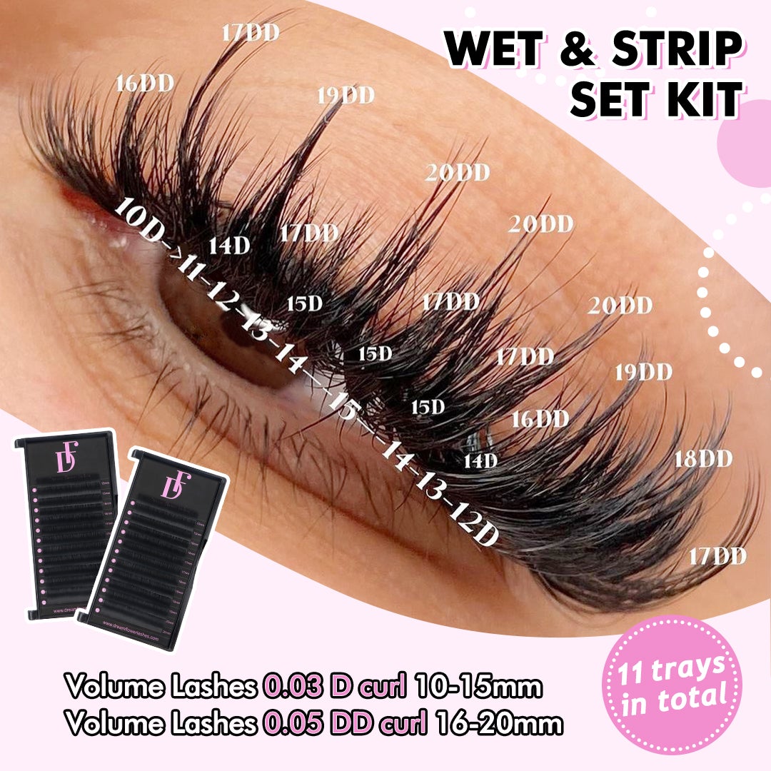 Wet & Strip Set Kit - Dreamflowerlashes®