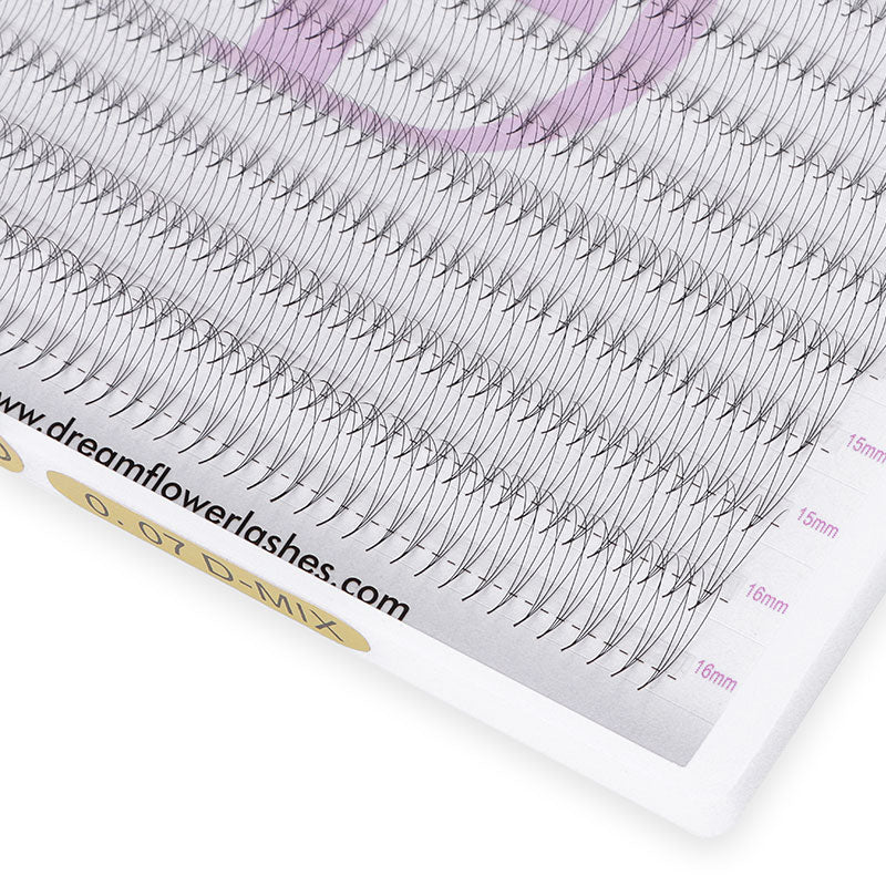 WHOLESALE 3D Large Tray 352 Fans 0.07mm Pointy Base Premade Volume Fans - DreamFlowerLashes®