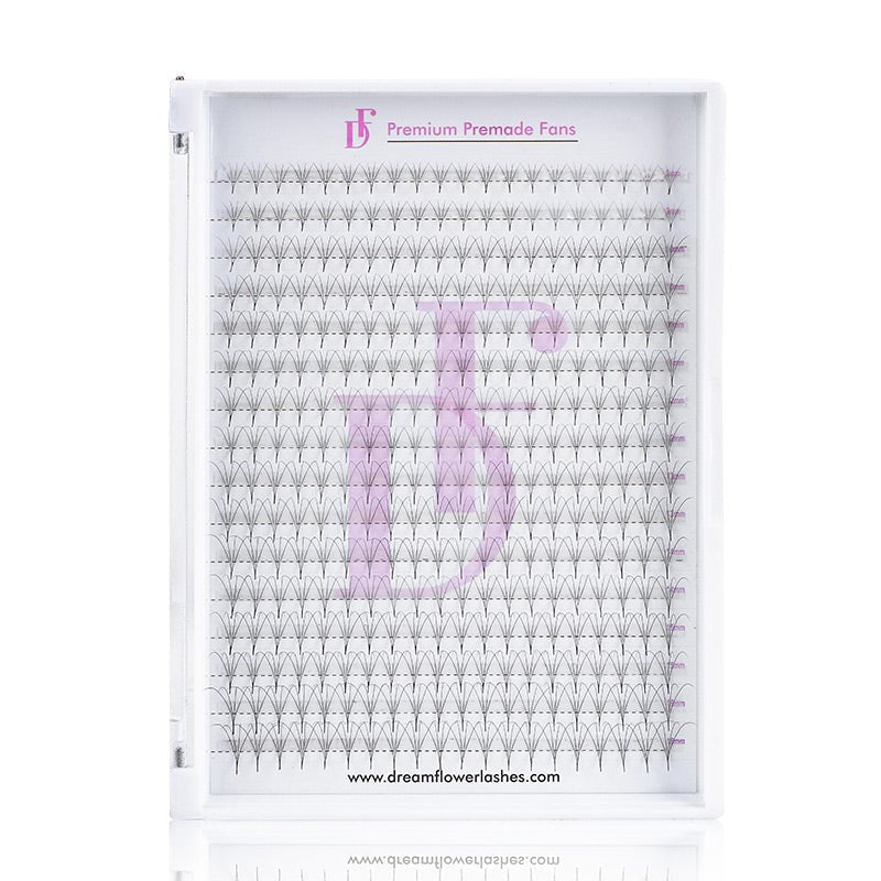 WHOLESALE 4D Large Tray 320 Fans 0.07mm Pointy Base Premade Volume Fans - DreamFlowerLashes®